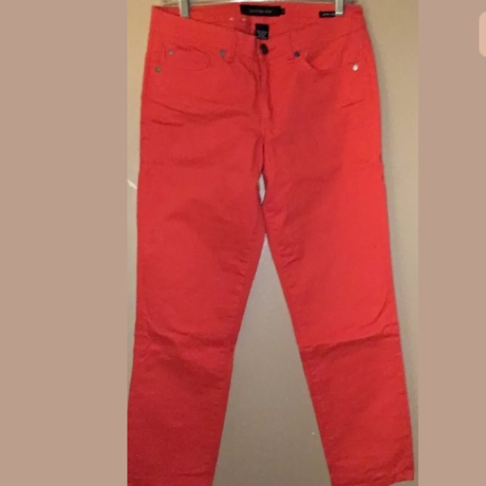 Calvin Klein women's jeans Capri skinny orange 6.